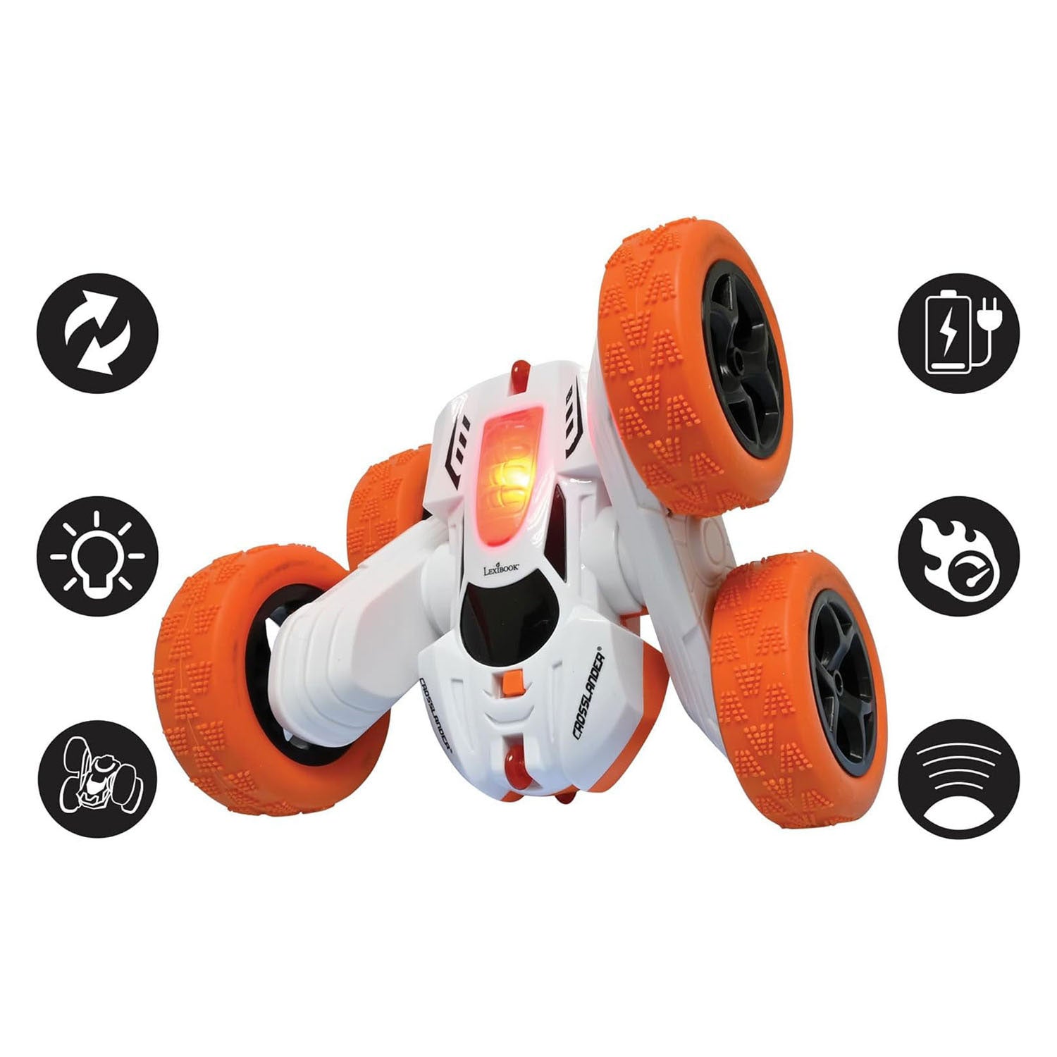 Rc - Rc crosslander acrobatische auto 24 ghz met verlichting en polsbediening