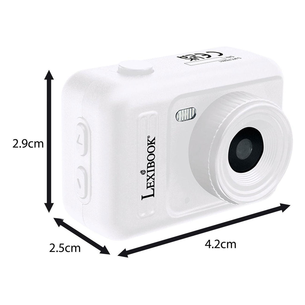 Lexibook - Lexibook Sleutelhanger miniatuur digitale camera wit met ingebouwd flashgeheugen