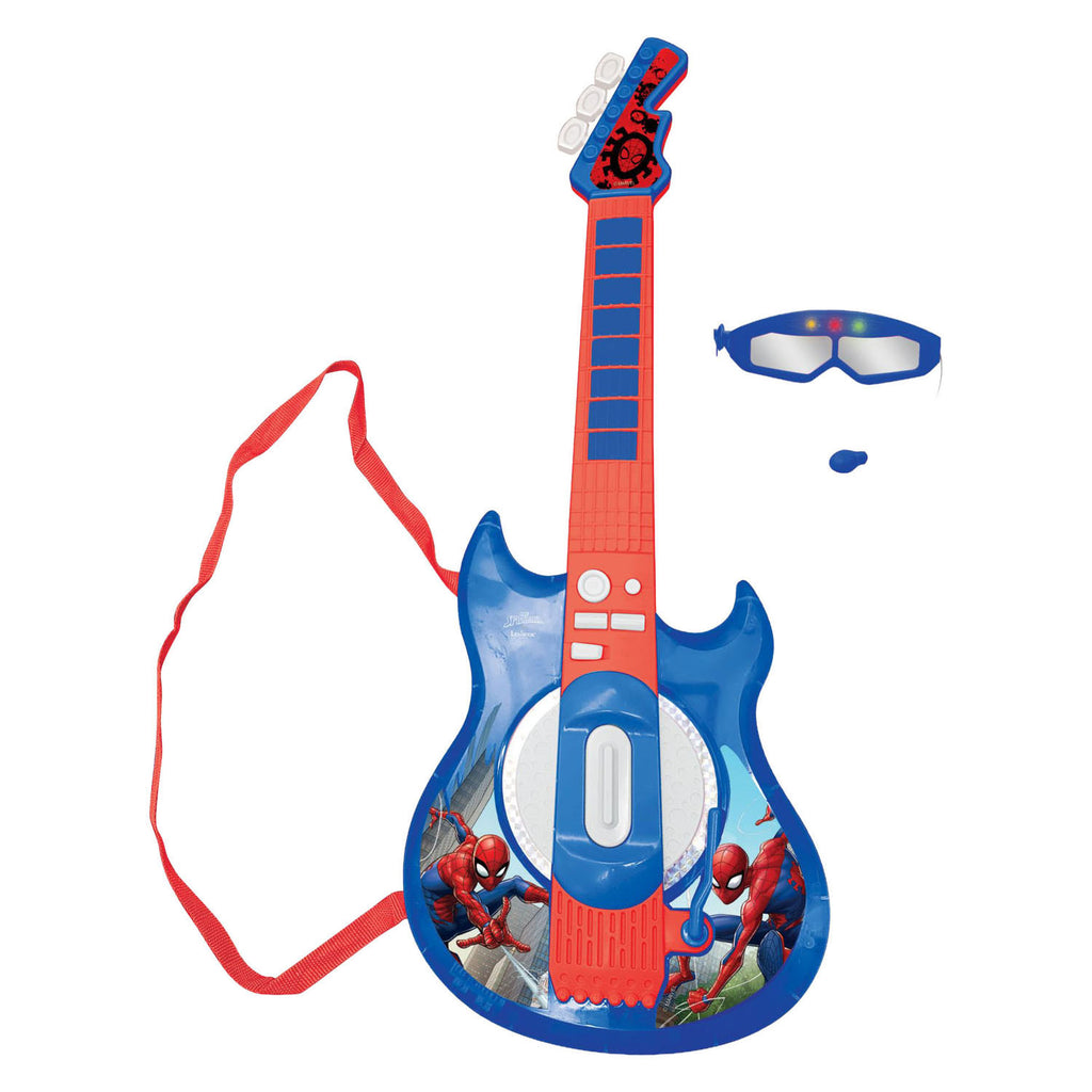 Lexibook spider-man electronic lighting gitaar met microfoon in glasses shape