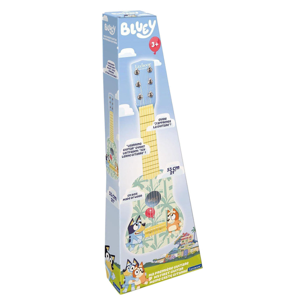 Lexibook - Lexibook Mijn eerste houten gitaar bluey – 21"/53 cm