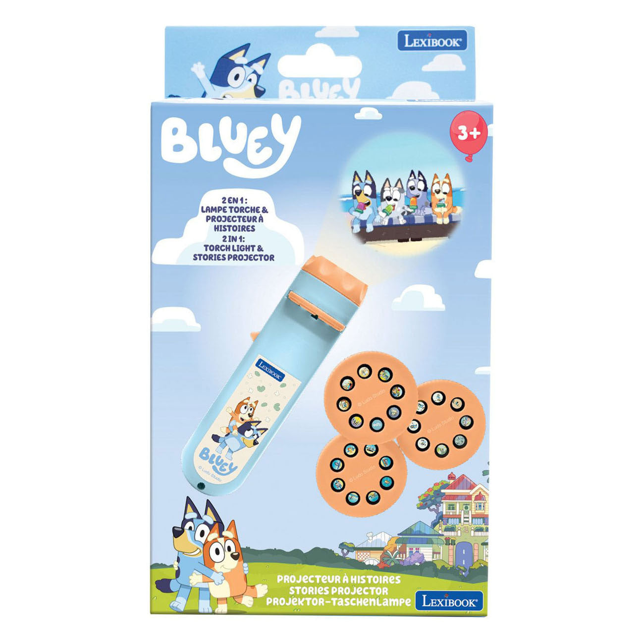 - Bluey Projectie-Zaklamp met 24 Plaatjes