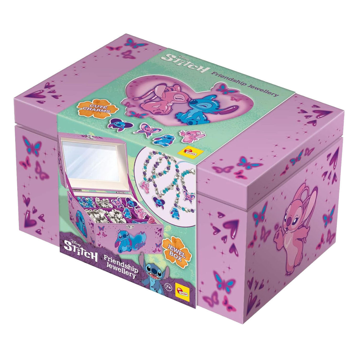 Lisciani stitch juwelen doos met bedeltjes
