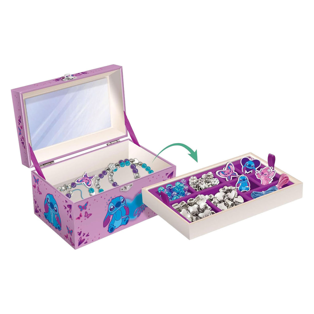 Lisciani - Lisciani Stitch juwelen doos met bedeltjes