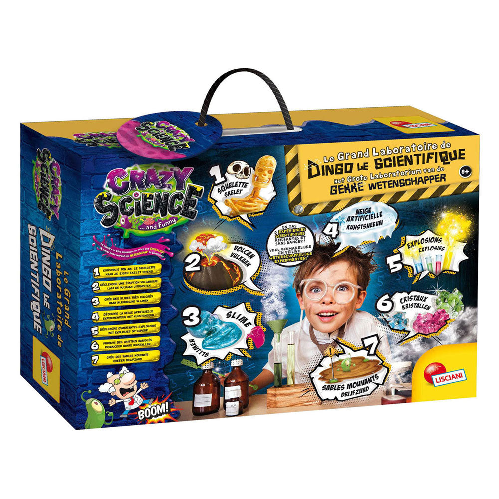 Lisciani crazy science le grand laboratoire de dingo le scientifique - fr + nl !!