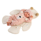 Llorens - Llorens Osito babypop met roze pakje - 36 cm