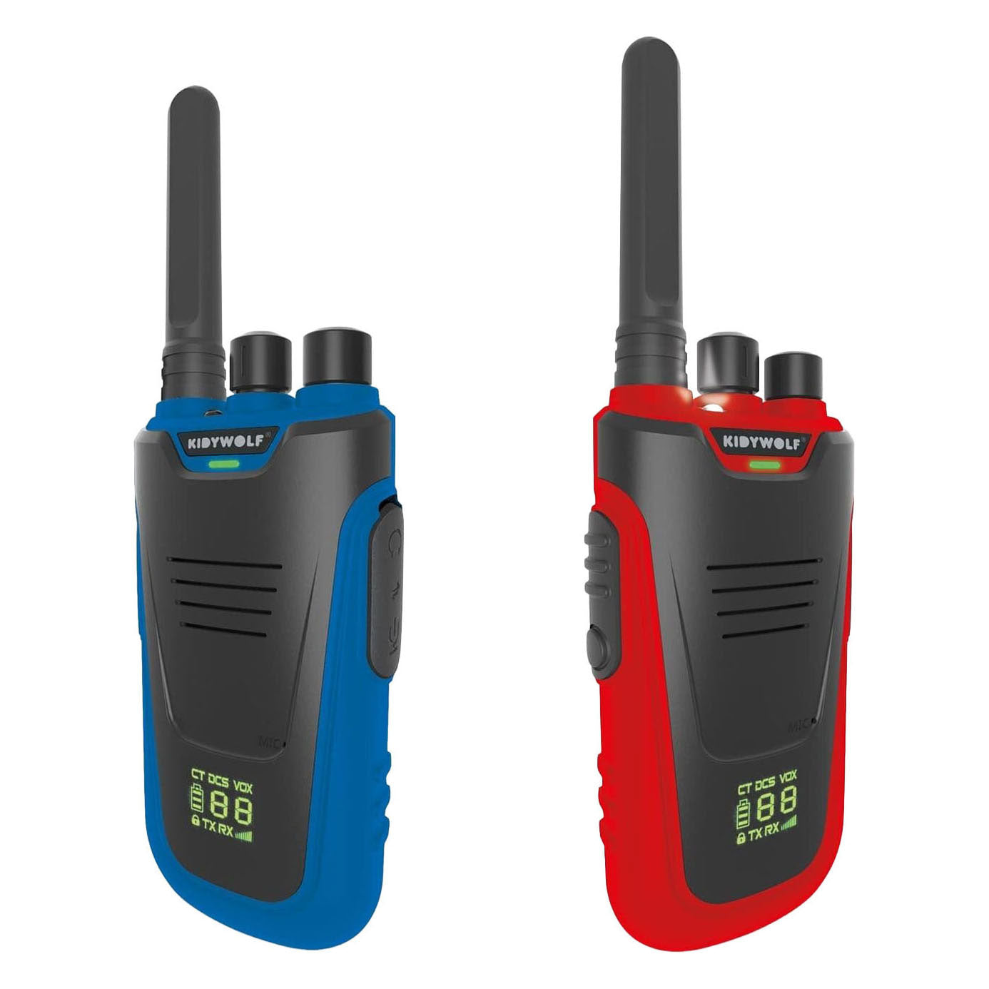 Kidywolf - Kidywolf kidytalk walkie talkies blauw/rood