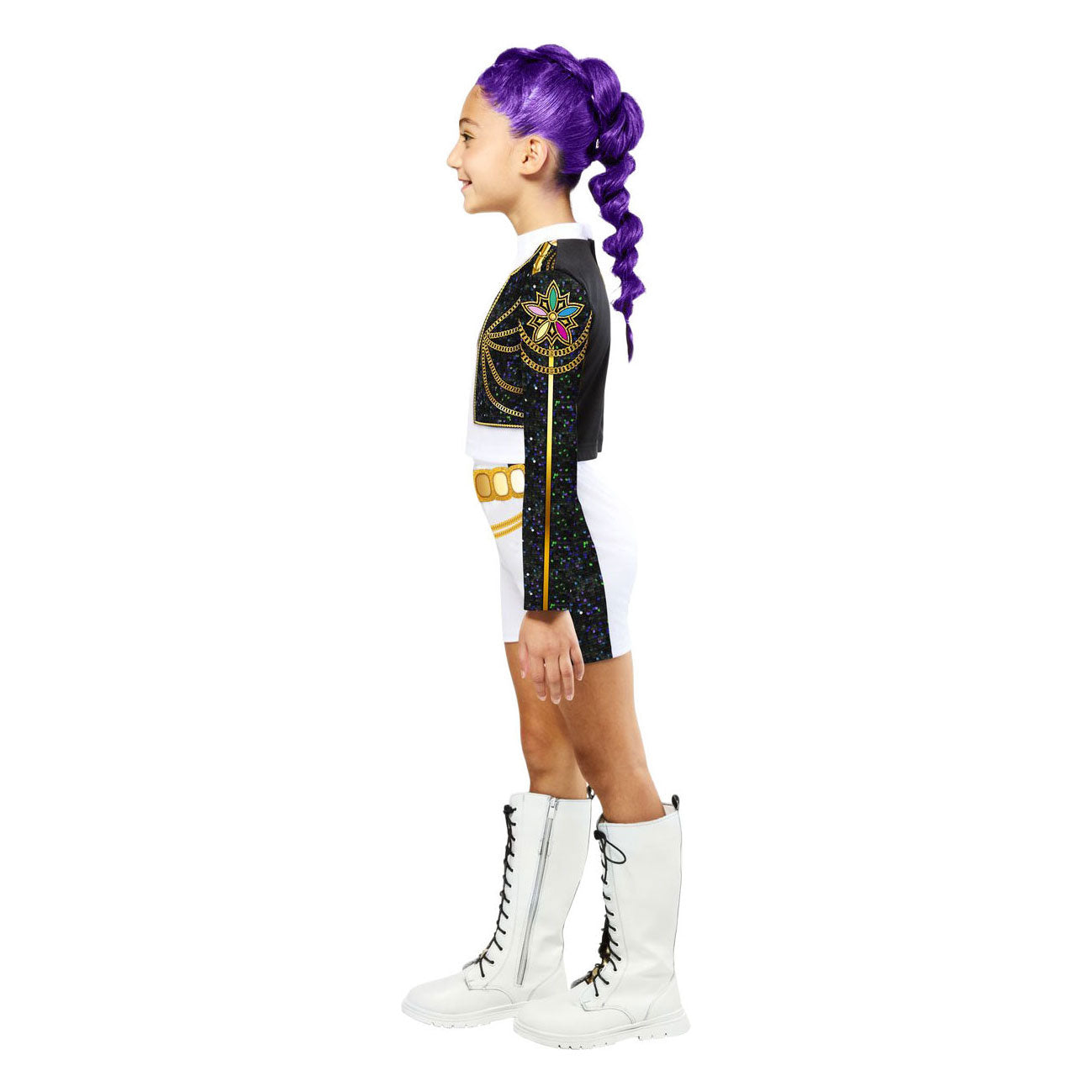 - K-Pop Demon Hunters Rumi Golden Verkleedkostuum 11-13 Jaar