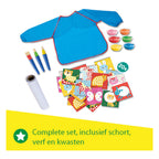 SES Creative - Creative - mijn eerste vingerverf creatie – mega knutselset voor kinderen vanaf 1 jaar - inclusief verf en kleurkaarten - perfect voor kleine kunstenaars