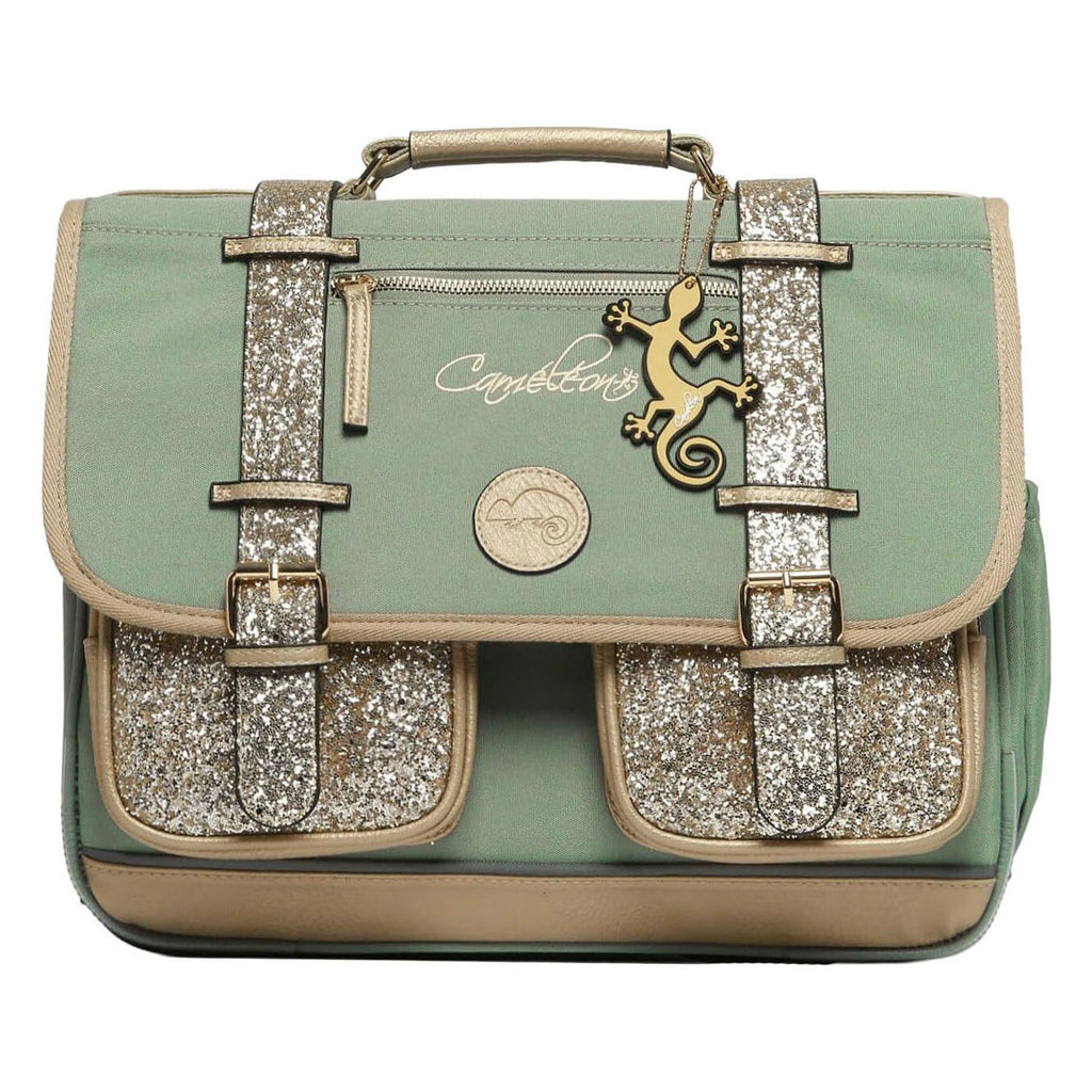 - Caméléon Schooltas Glossy Green - 38cm