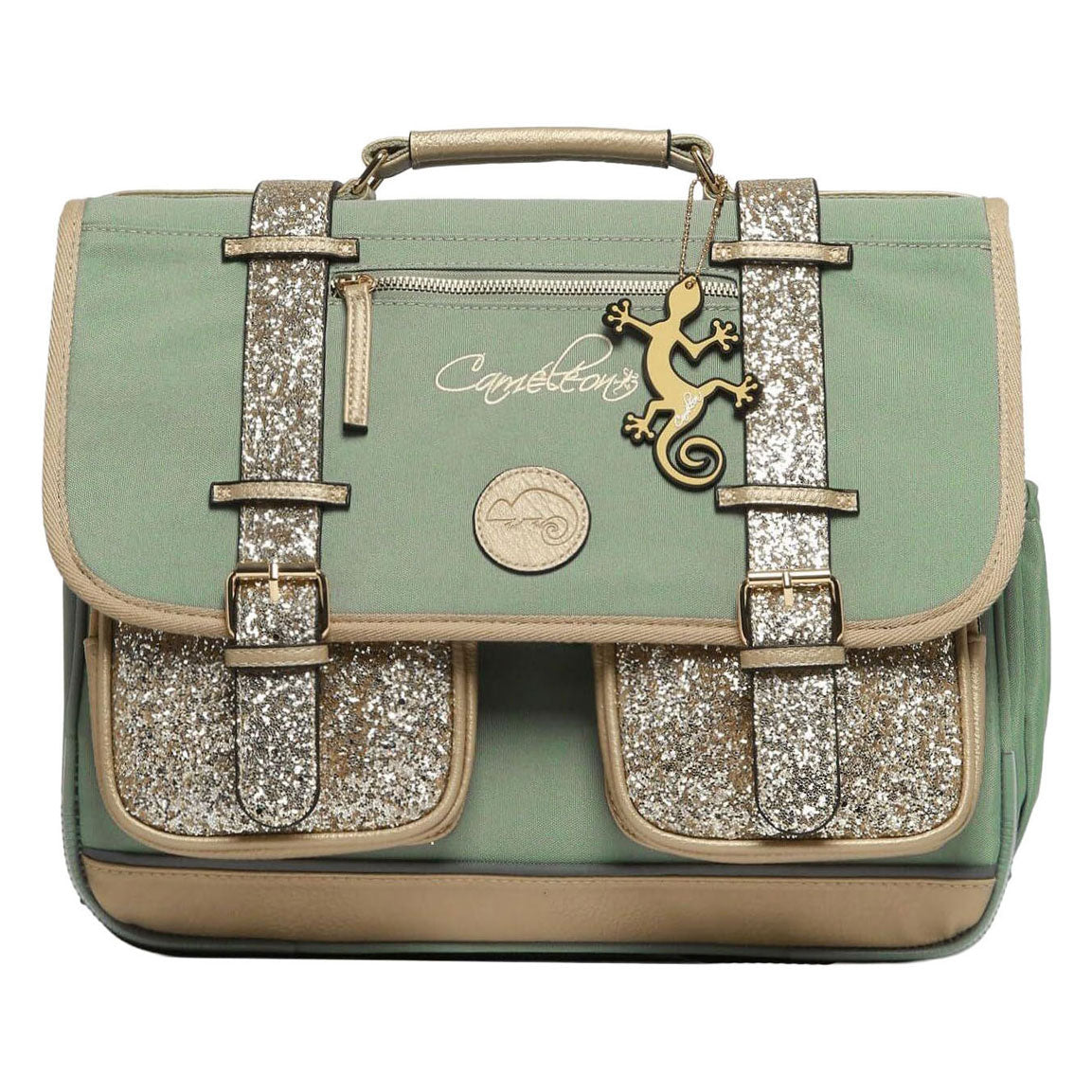 - Caméléon Schooltas Glossy Green - 38cm