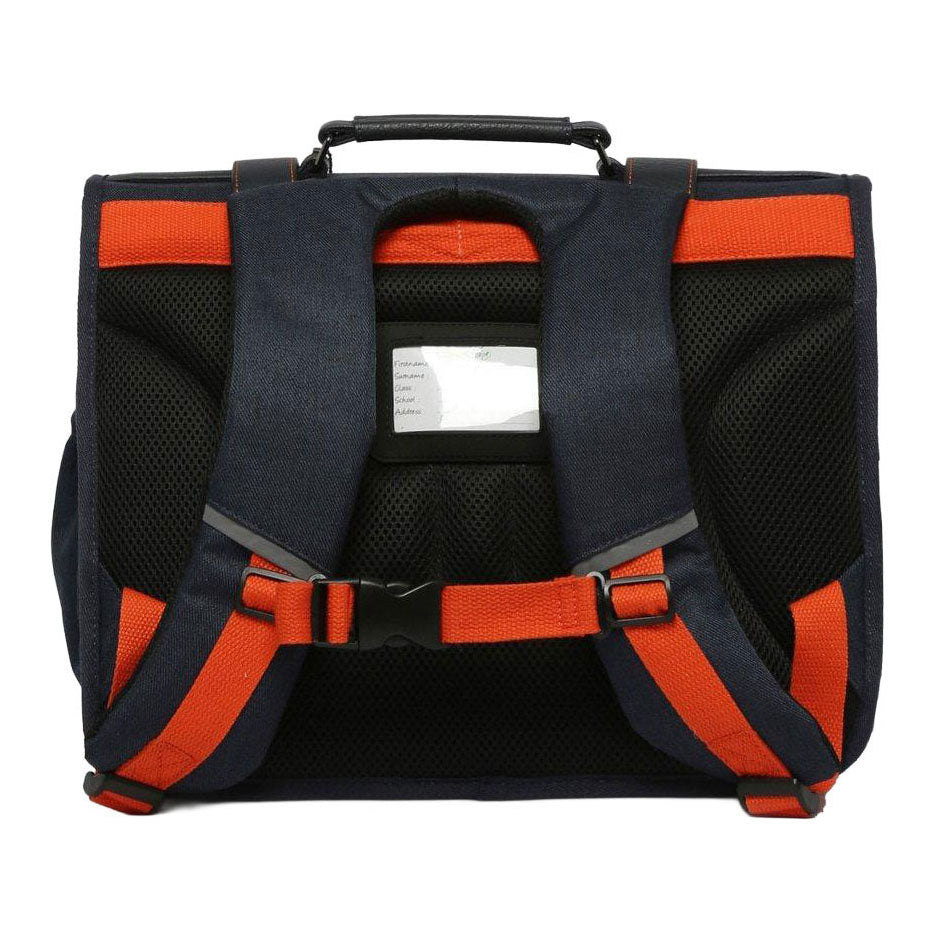 - Caméléon Schooltas Navy Orange - 38cm