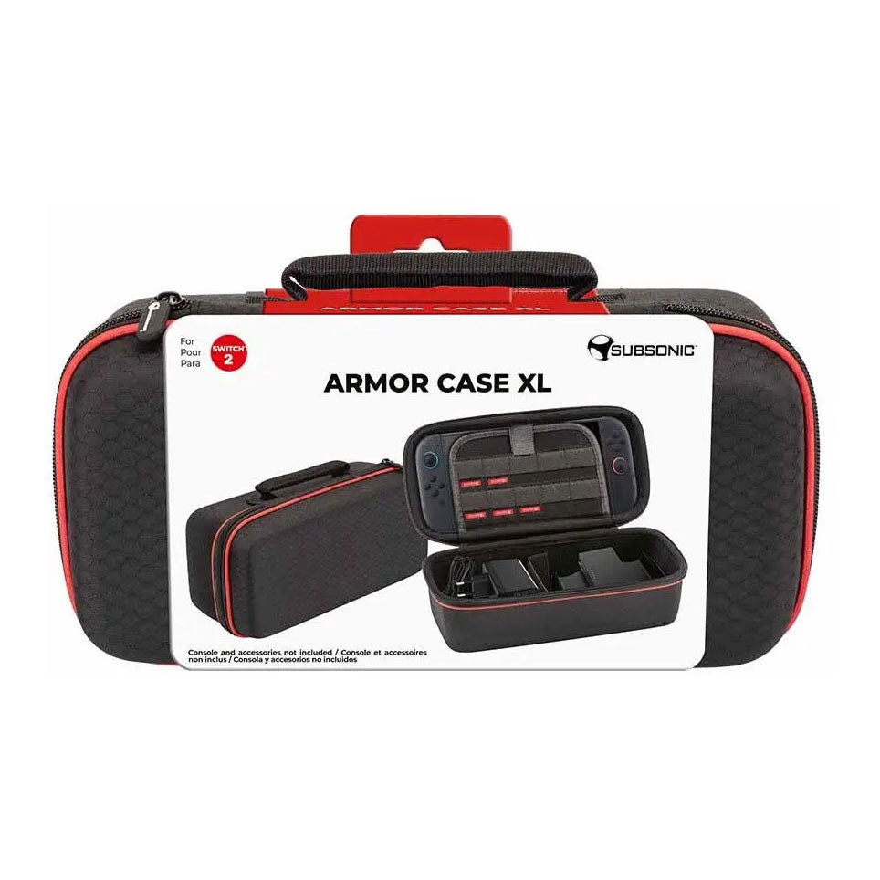 Nintendo subsonic switch 2 armor case xl zwart