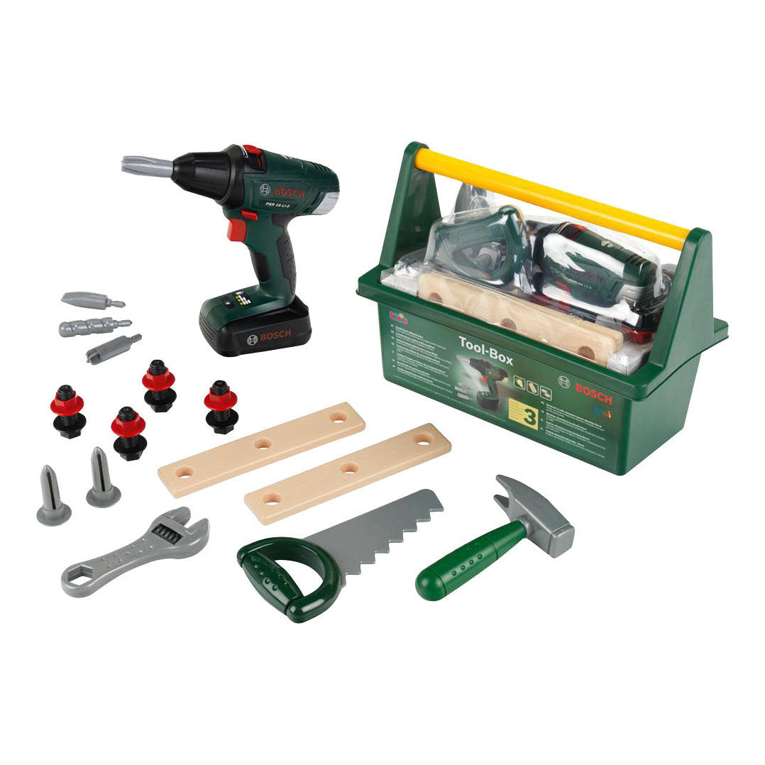 Klein toys bosch mini - speelgoed gereedschapskist - inclusief boormachine - 3+ jaar