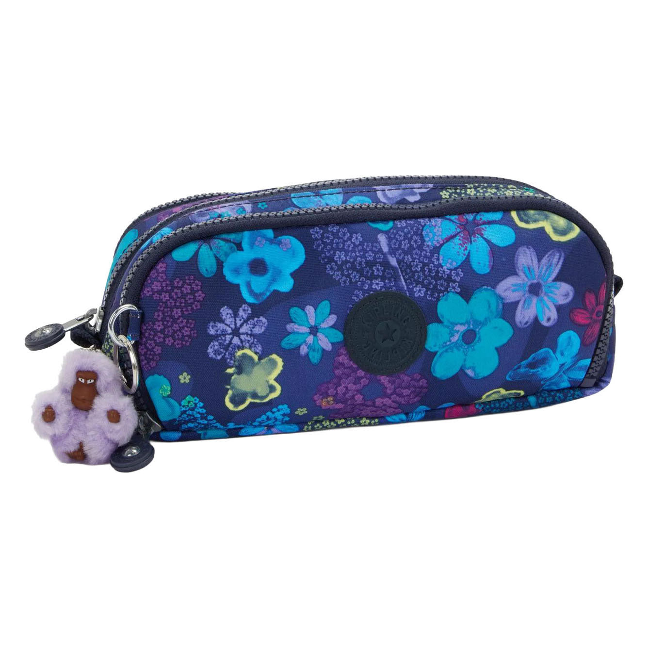 Kipling - Kipling gitroy etui - dark flower stamp