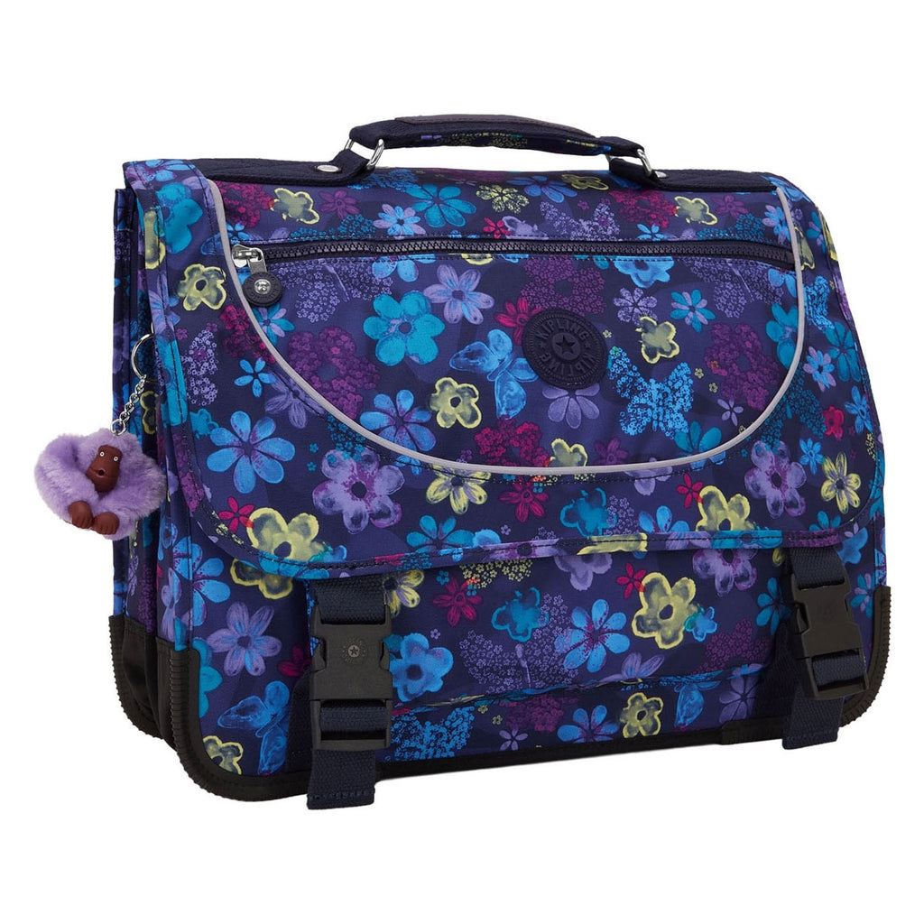 Kipling - Kipling preppy rugzak - dark flower stamp