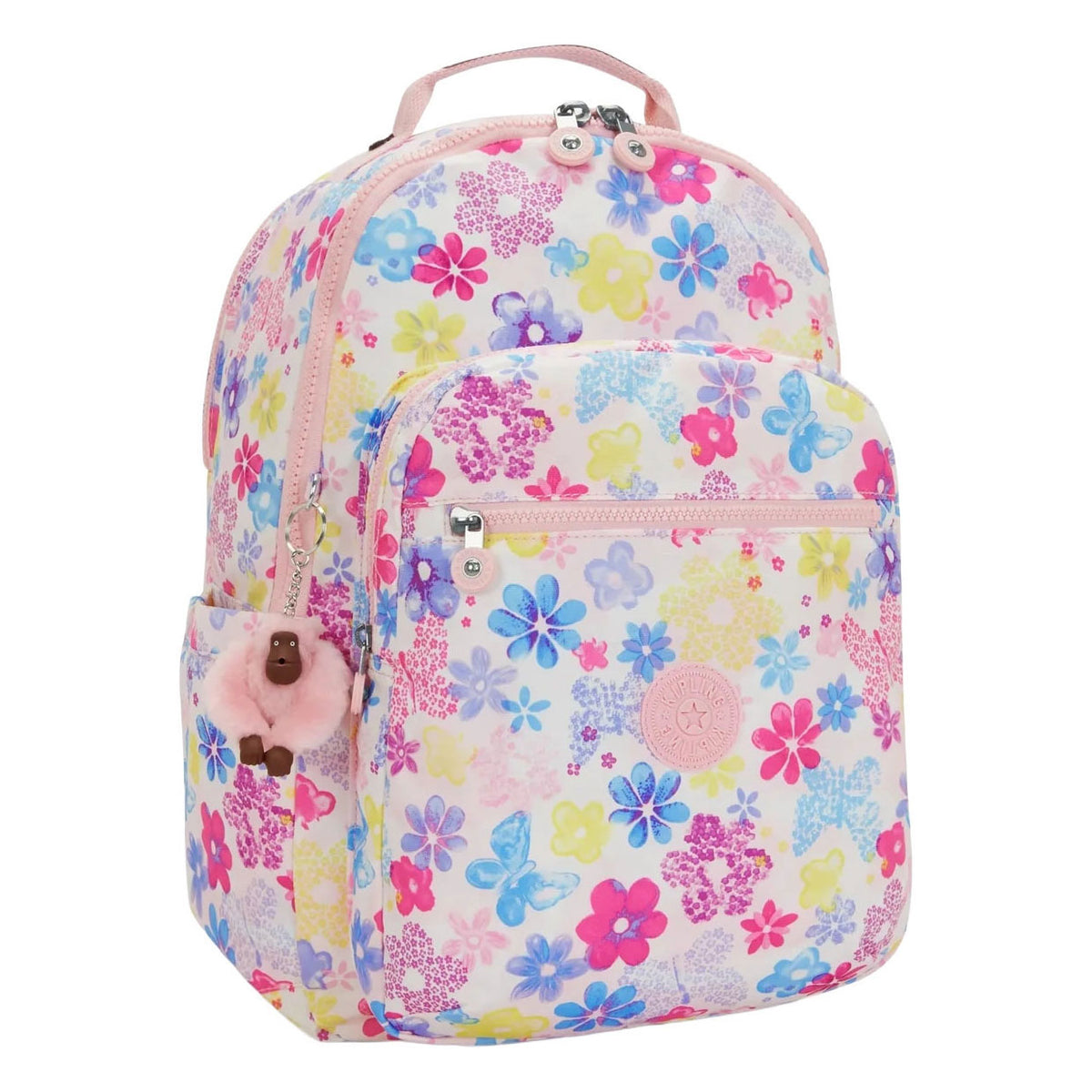 Kipling seoul rugzak - flower stamp
