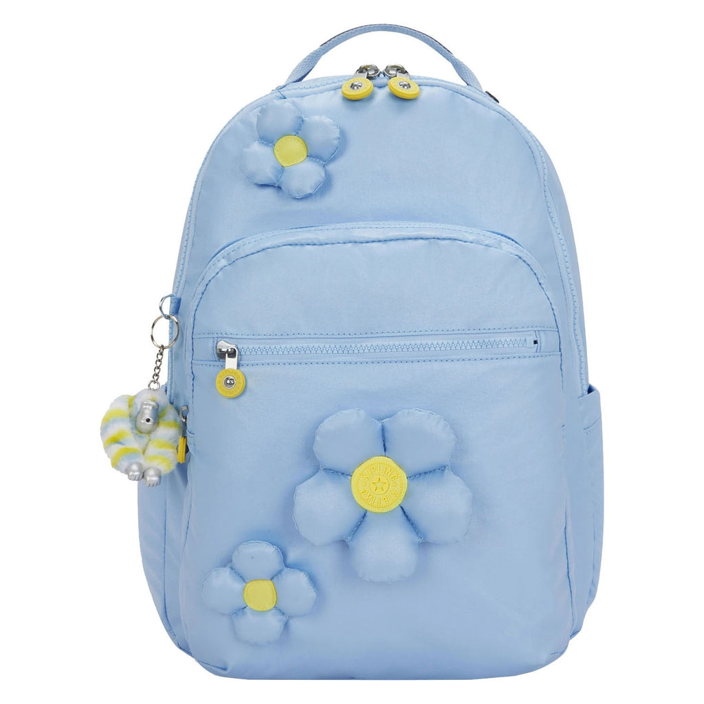 Kipling - Kipling seoul lap rugzak - bloom crush metallic