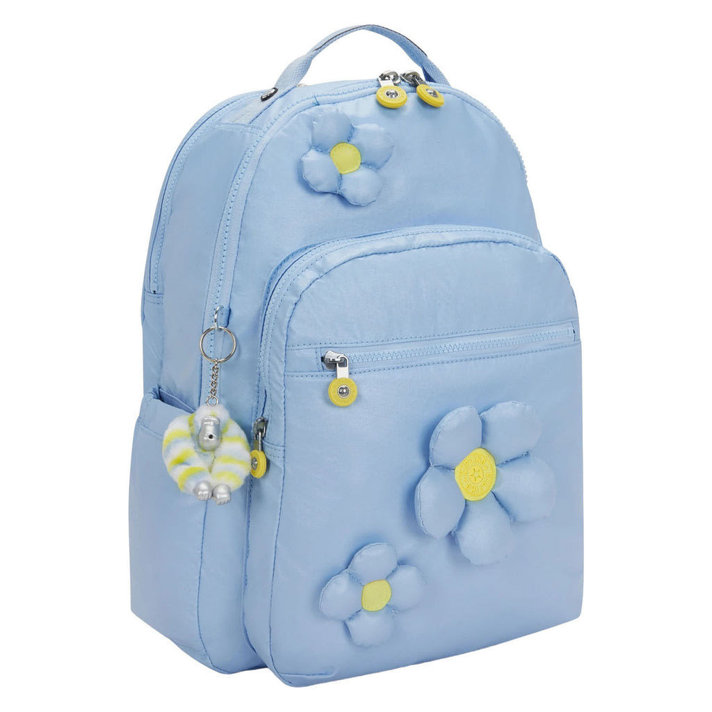 Kipling - Kipling seoul lap rugzak - bloom crush metallic