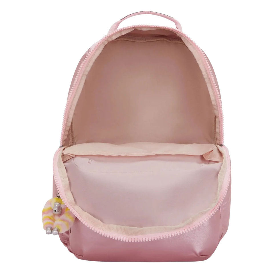 Kipling seoul lap rugzak - bronze pink metallic