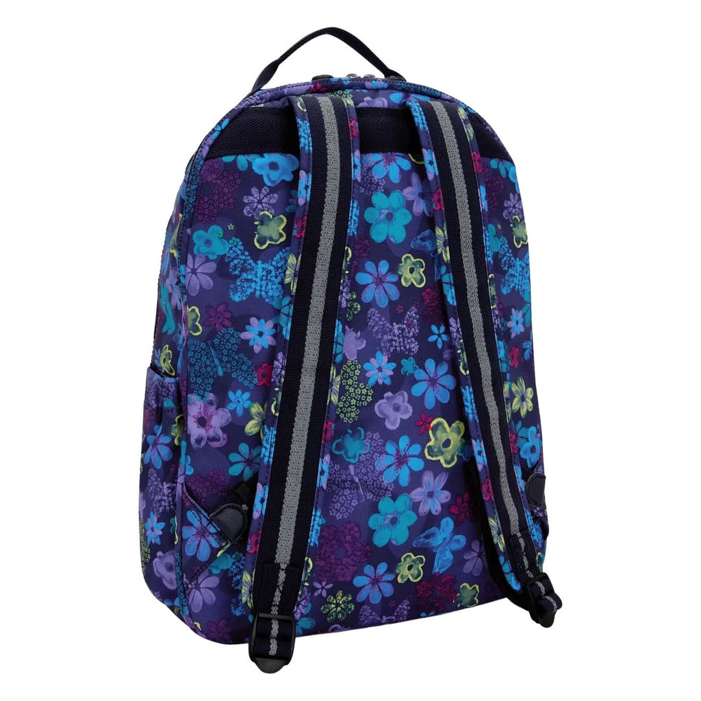 Kipling seoul lap rugzak - dark flower stamp