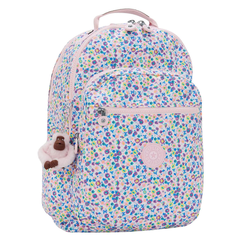 Kipling - Kipling seoul laptop rugzak - digi flower print