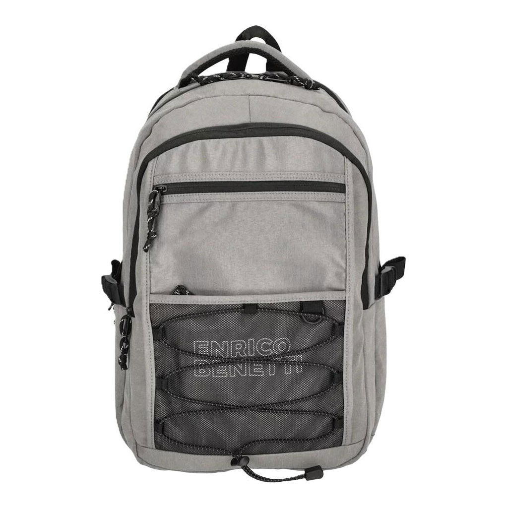 - Enrico Benetti Rugzak Anchorage lichtgrijs - Laptop 17 inc