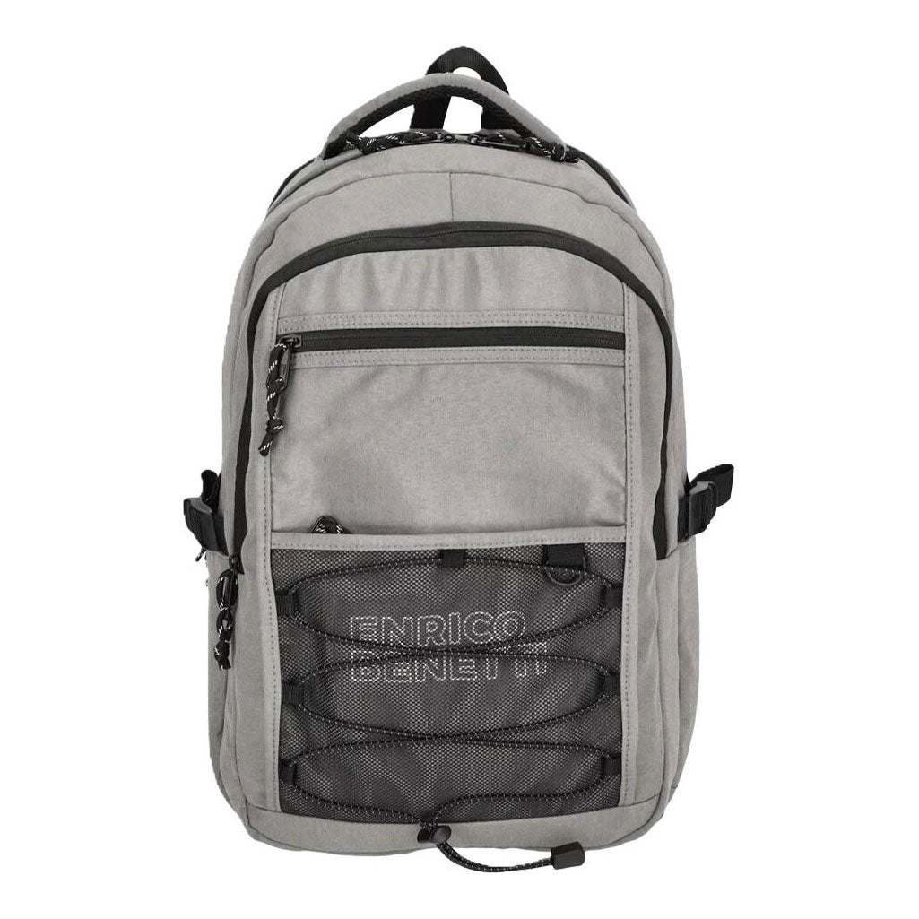 - Enrico Benetti Rugzak Anchorage lichtgrijs - Laptop 17 inc