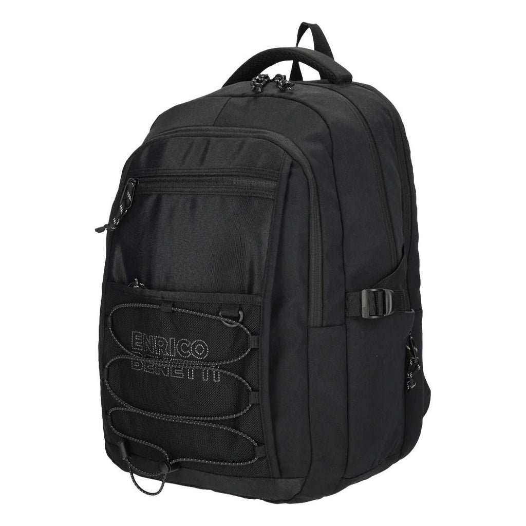 - Enrico Benetti Rugzak Anchorage zwart - Laptop 17 inch