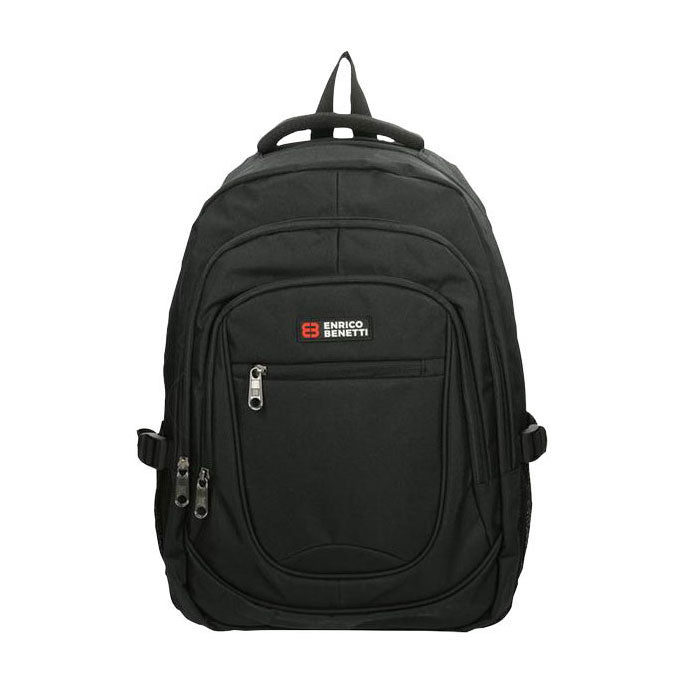 - Enrico Benetti rugzak Hamburg zwart - Laptop 17 inch