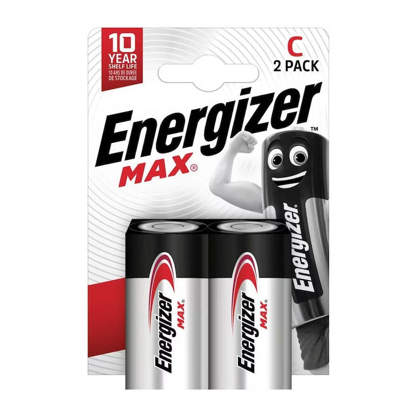 - Energizer Max C Alkaline Batterijen 2st.