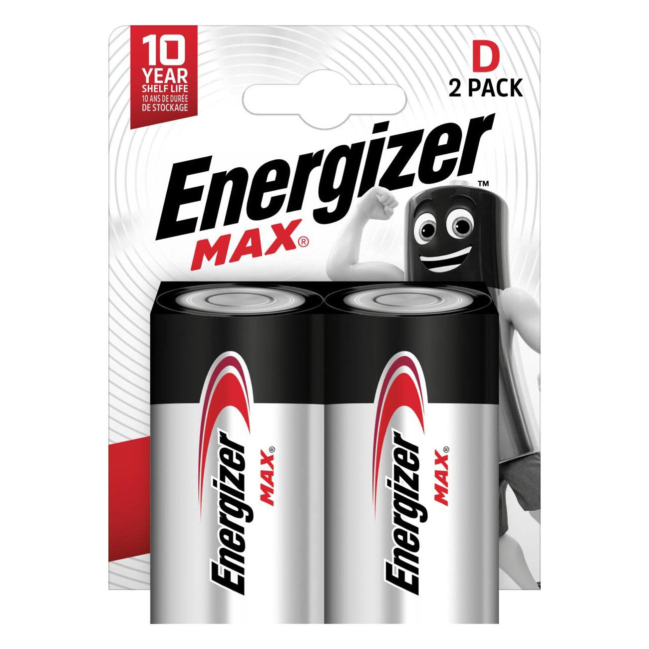 - Energizer Max D Alkaline Batterijen 2st.