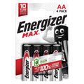 - Energizer Max AA Alkaline Batterijen 4 stuks
