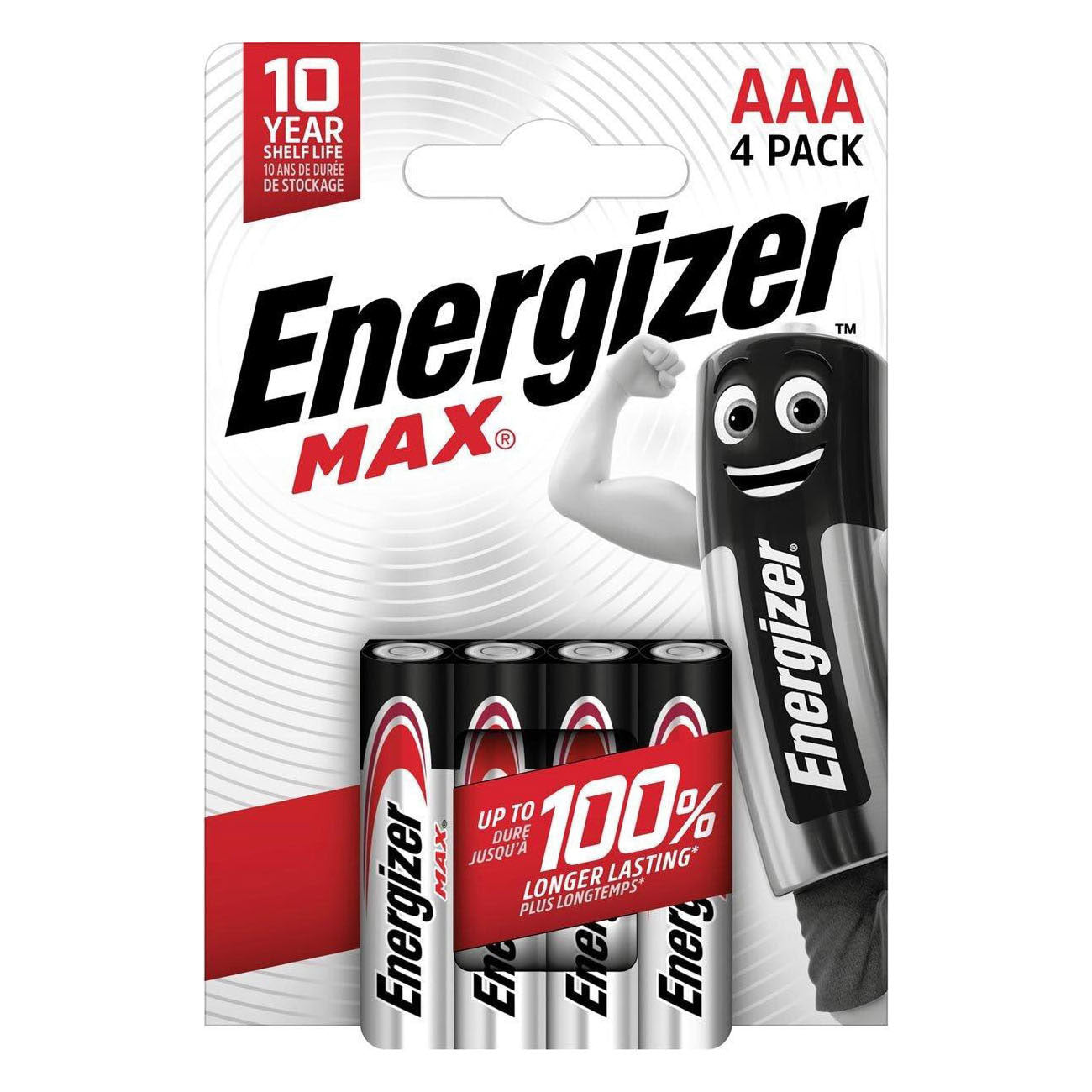 - Energizer Max AAA Alkaline Batterijen 4 stuks