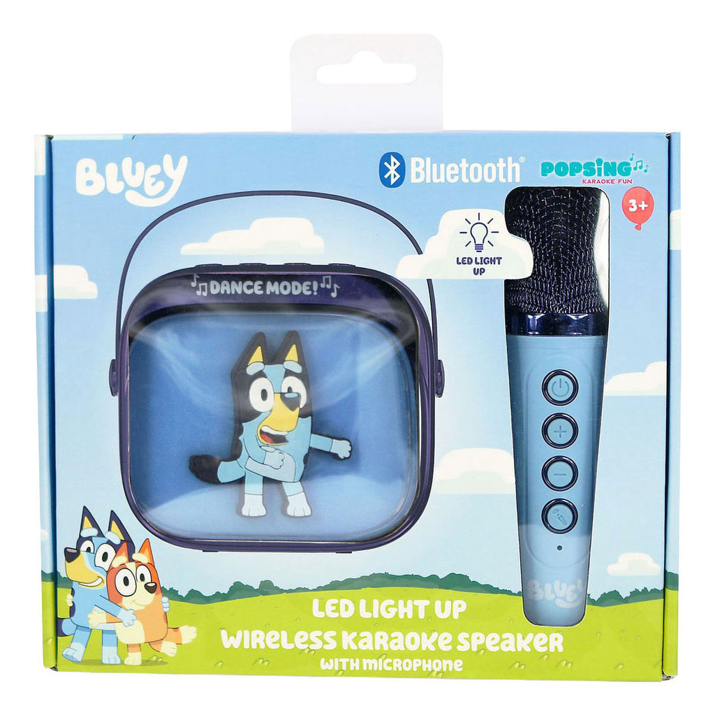 Otl technologies bluey - karaoke set voor kinderen - draadloze microfoon en speaker - met lichteffecten - stemvervorming