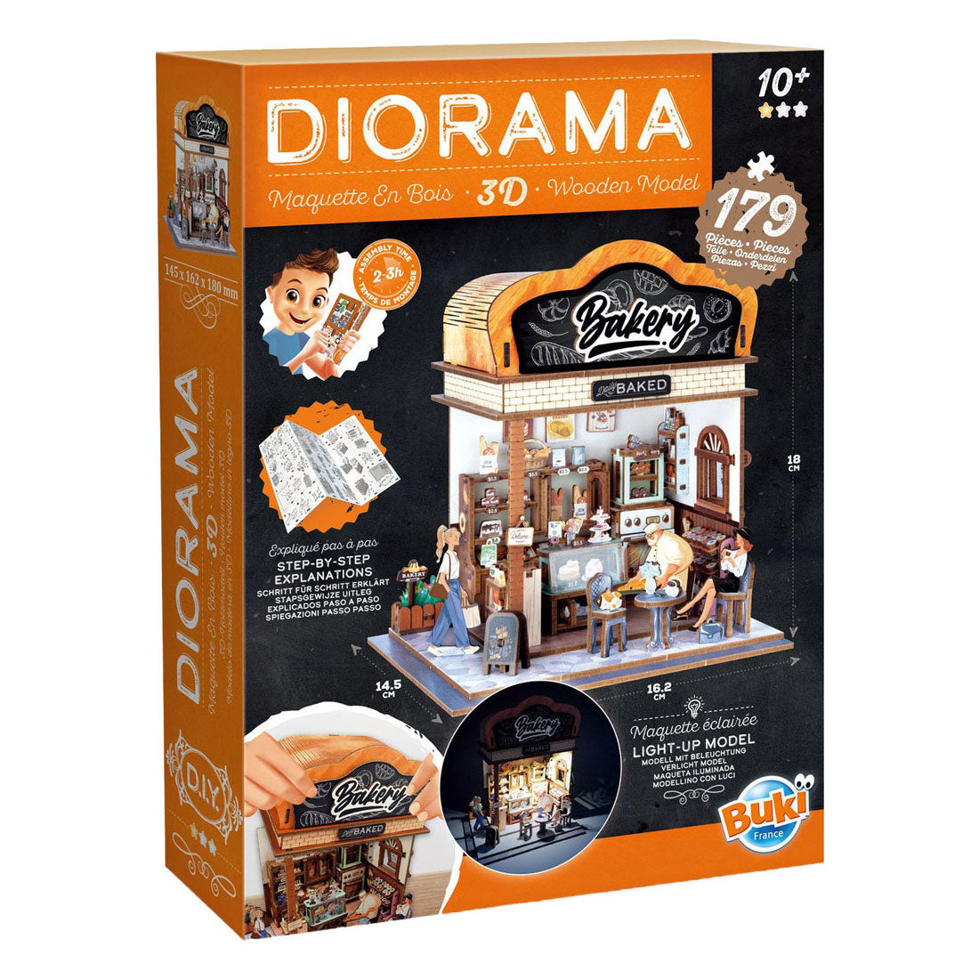 Buki france buki - modelbouwpakket - diorama - hout - miniatuurbakkerij