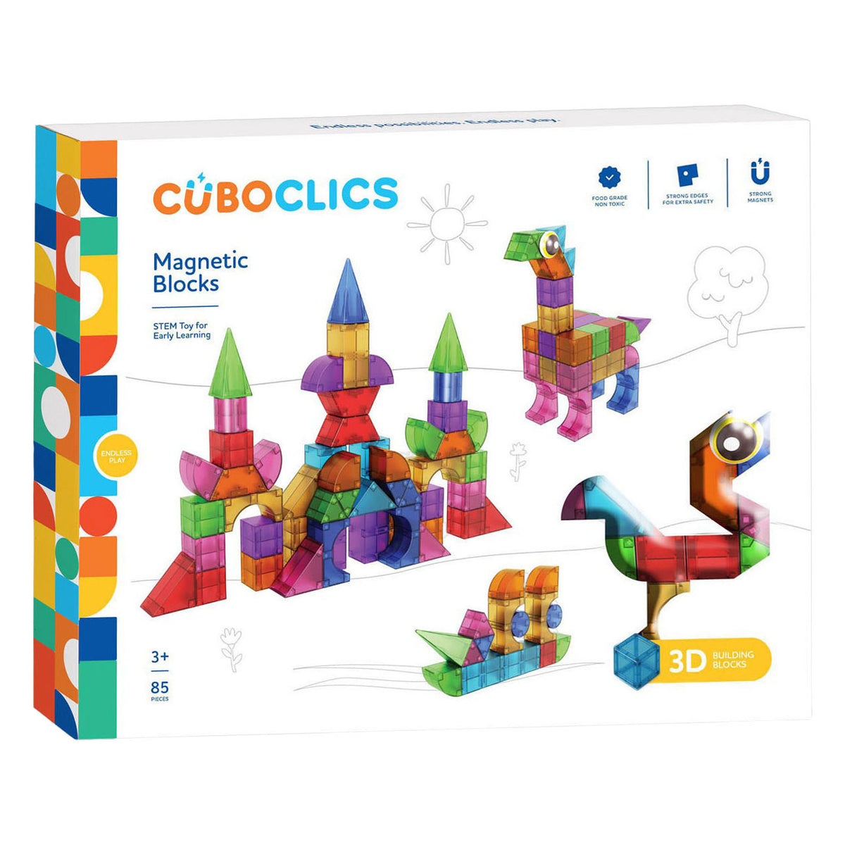 Clics cubo creative pack magnetisch bouwspeelgoed - 85dlg.