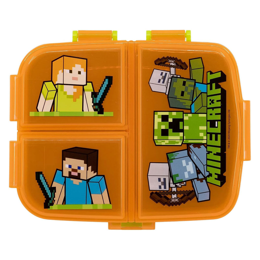 - Minecraft lunchbox met 4 Compartimenten