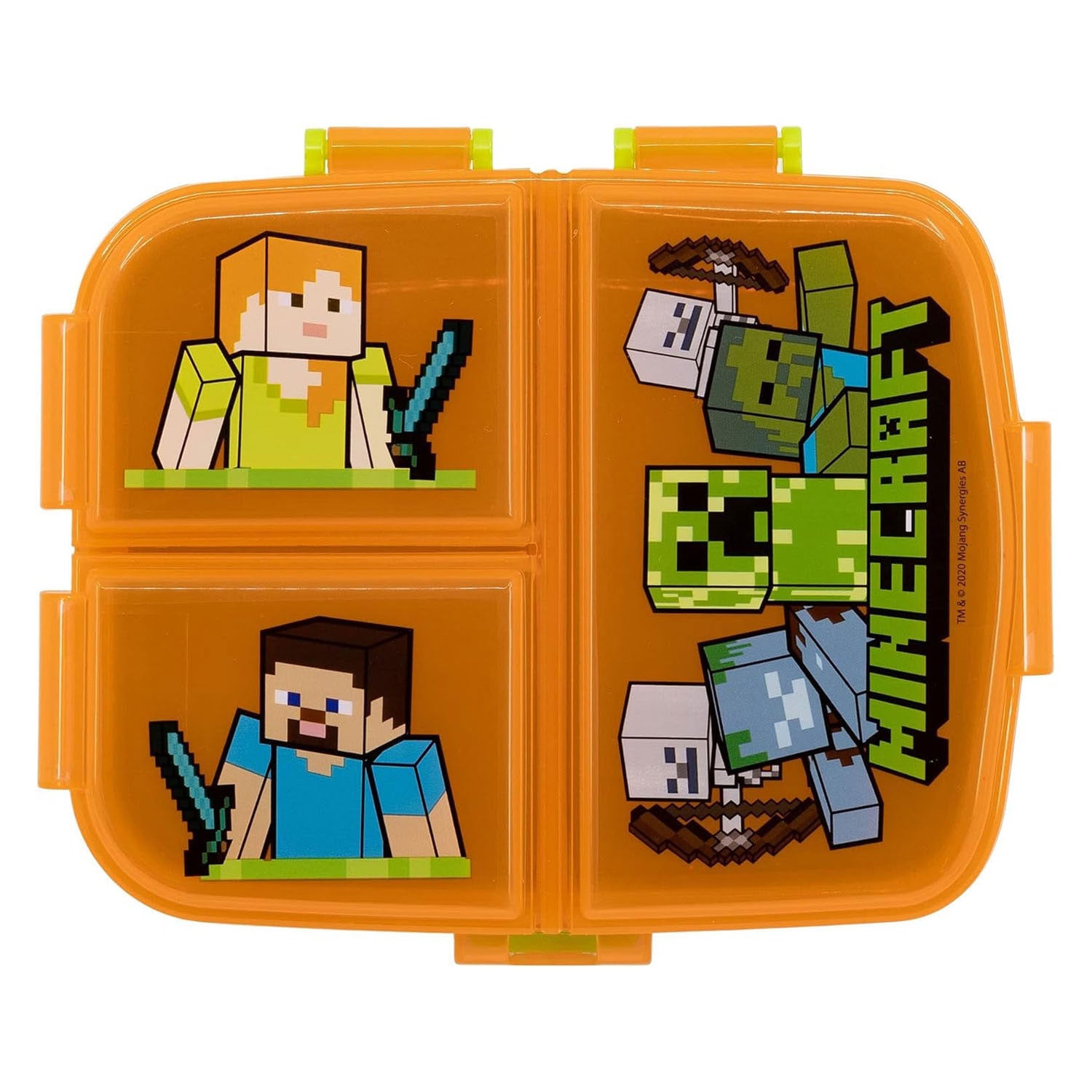 - Minecraft lunchbox met 4 Compartimenten