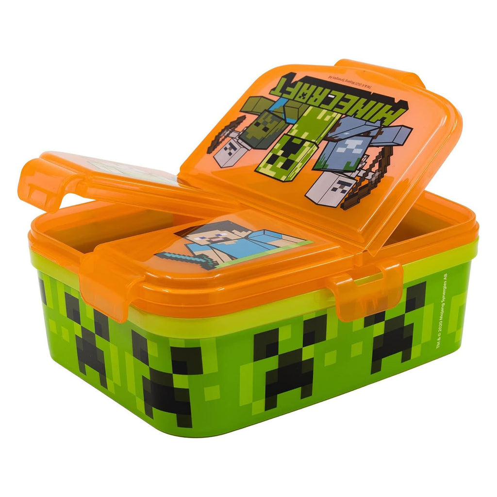 - Minecraft lunchbox met 4 Compartimenten