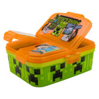 - Minecraft lunchbox met 4 Compartimenten