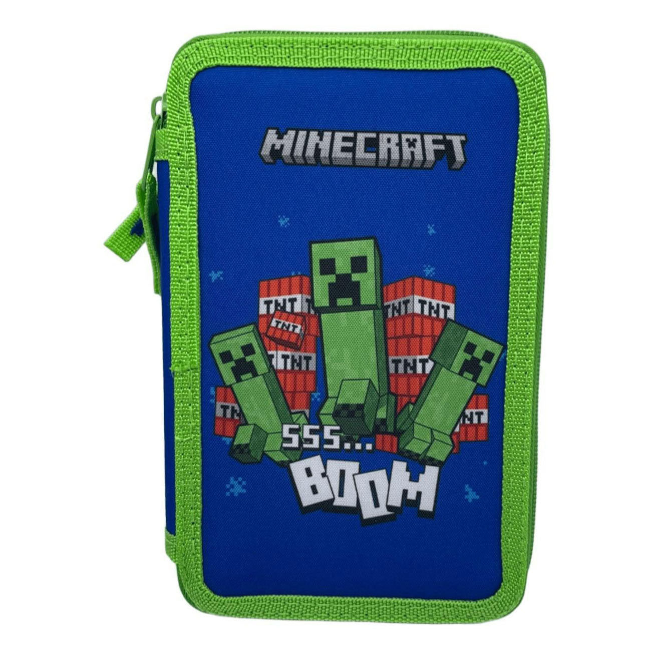 - Minecraft Gevuld Etui met 2 Vakken
