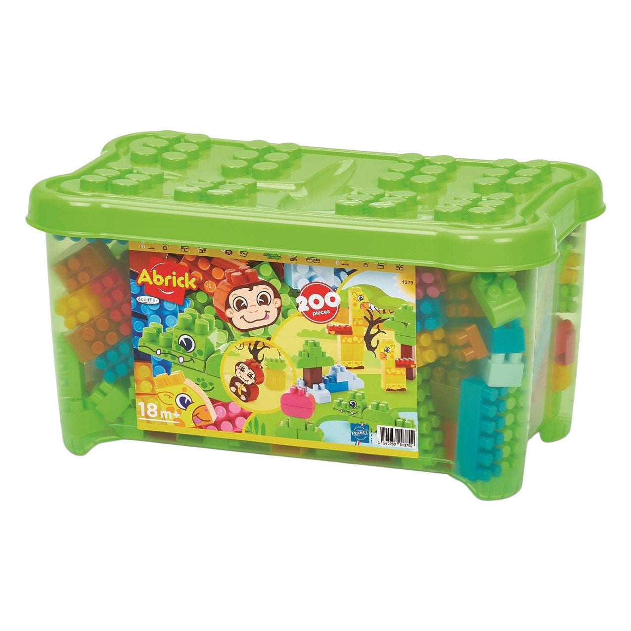 Ecoiffier - abrick kist bouwblokken jungle - 200 stuks