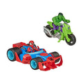 Hasbro - Hasbro Super hero adventures action racers - 2 race auto's