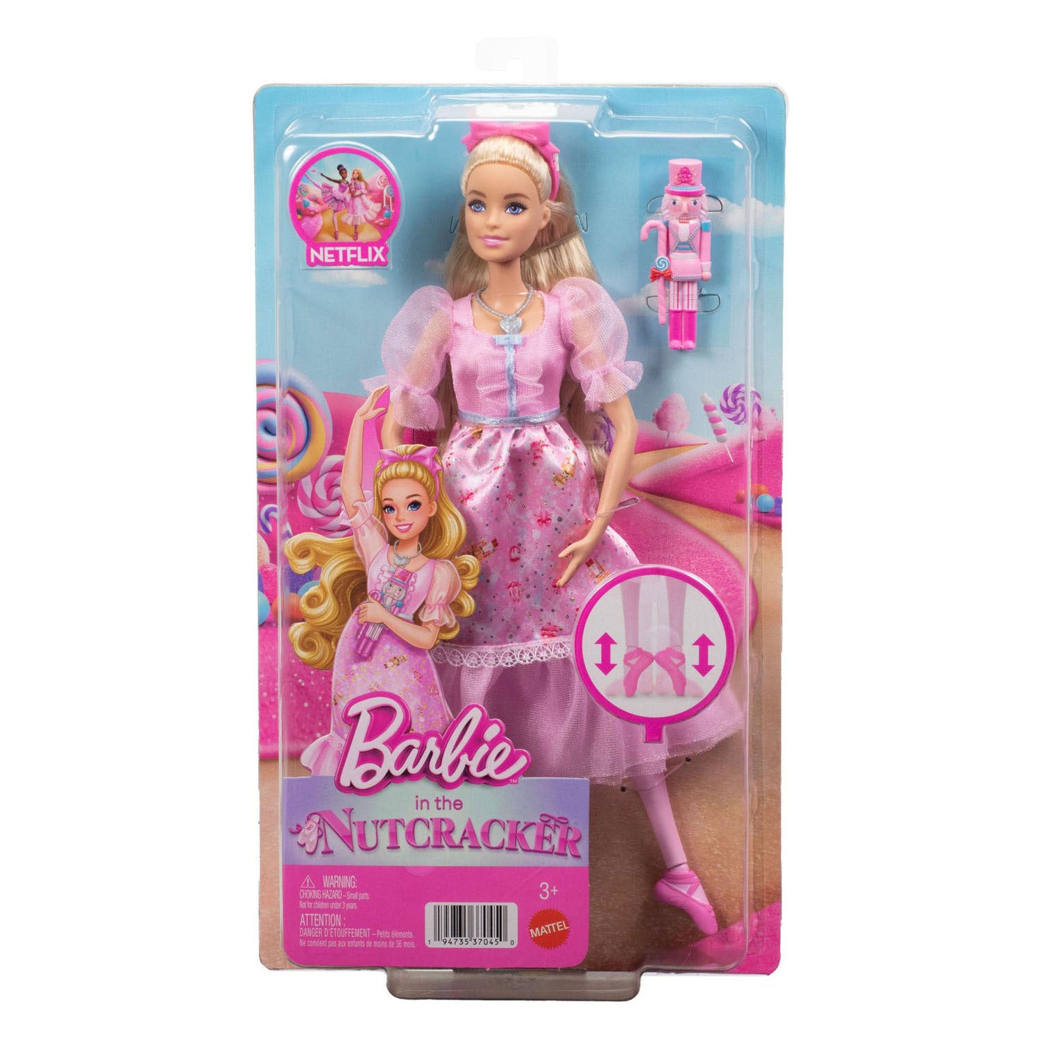 Mattel barbie in de notenkraker clara ballerina pop - met beweegbare enkels