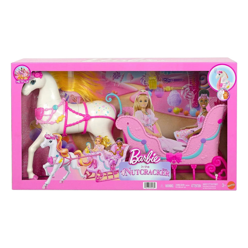 Mattel barbie in the nutcracker land van snoep - paard en accessoires
