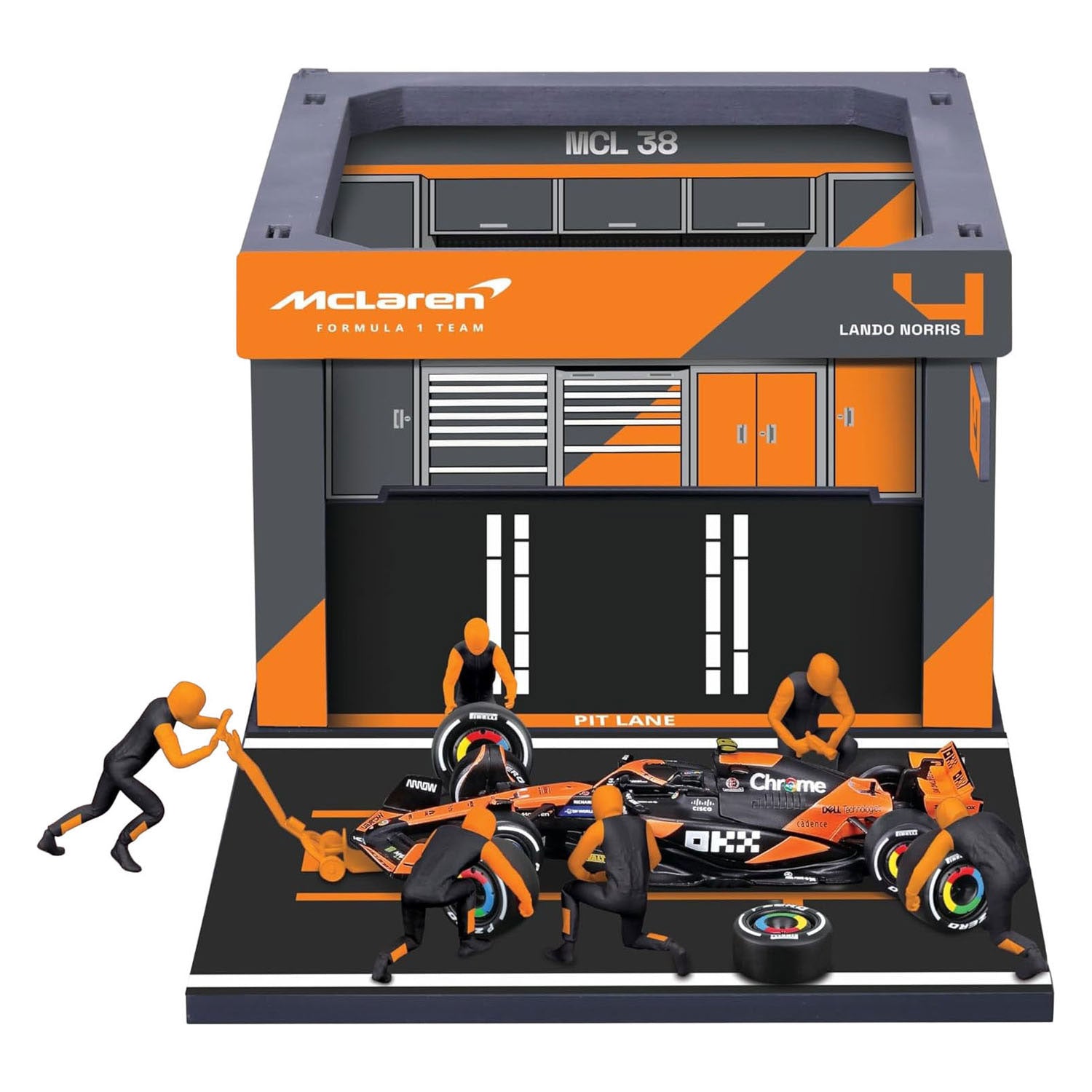 - Burago McLaren Pit Pass met Lando Norris - 1:43