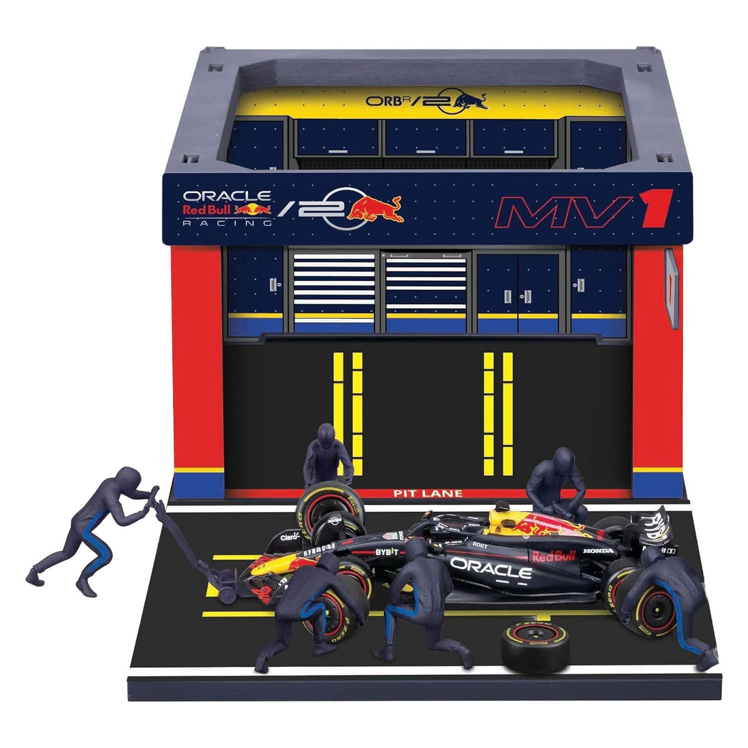 - Burago Red Bull Pit Pass met Max Verstappen - 1:43