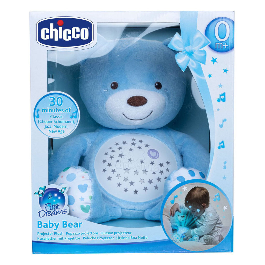 - Knuffel Projector Baby Bear First Dreams - Blauw