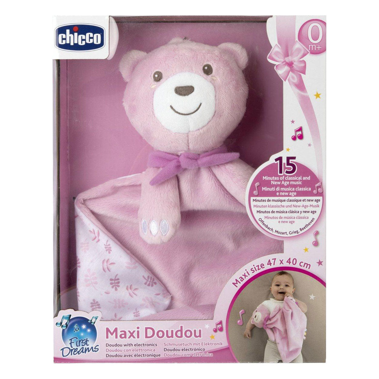 - Maxi Knuffel roze 47x40cm