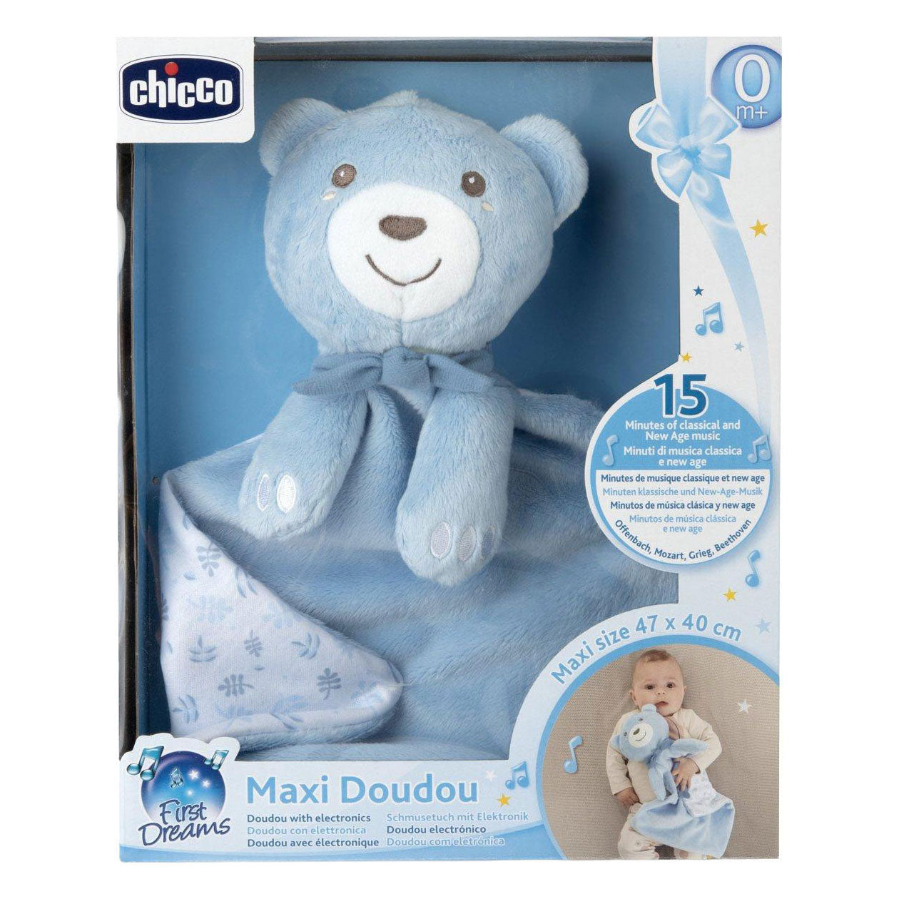 - Maxi Knuffel blauw 47x40cm